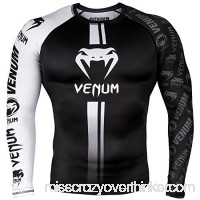 Venum Logos Rashguard Long Sleeves Black White B079FXFQGM